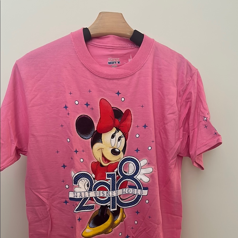 Disney  Pink Minnie Mouse T-Shirt Sz S